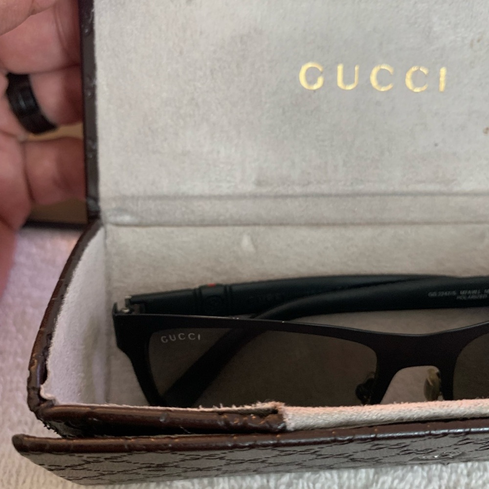 Authentic Gucci Black Polarized Sunglasses